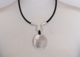 45 cm necklace silver double art