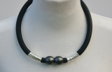 45 cm)Black/silver simpel design
