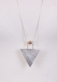 75 cm necklace silver triangle