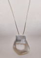 SMJ-085	76+7 cm necklace silver hole