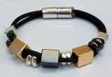 RB-010	bracelet 2 strings with squares