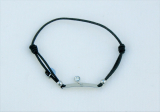 RB-013	Elastic bracelet with silver plats an diamonds