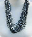 48 cm lace necklace Blue/black	