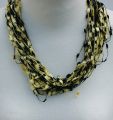 48 cm lace necklace Yellow	