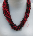 48 cm lace necklace red	