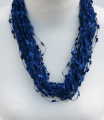 48 cm lace necklace Blue/Blue	